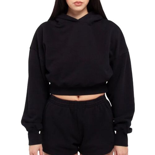 Women's Garment-Dye Crop Hooded Sweatshirt Thumbnail