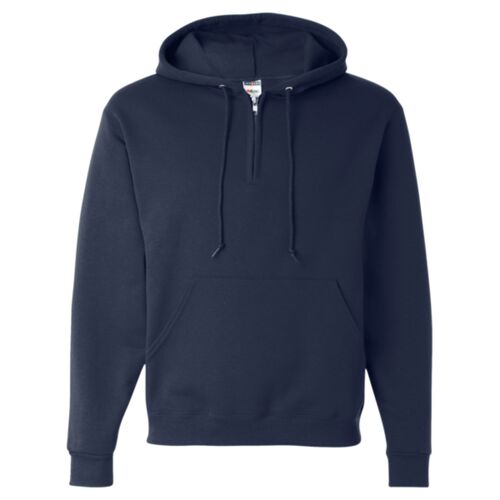 Unisex NuBlend® Quarter-Zip Hooded Sweatshirt Thumbnail