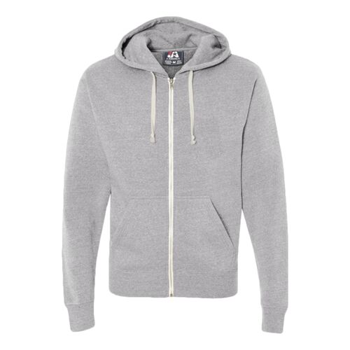 Men's Triblend Full-Zip Hooded Sweatshirt Thumbnail