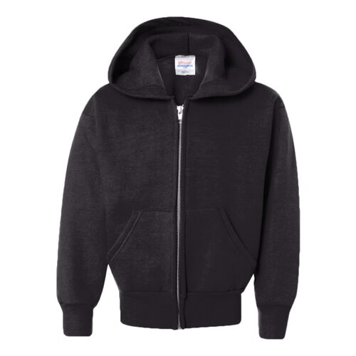 Youth EcoSmart® Full-Zip Hooded Sweatshirt Thumbnail