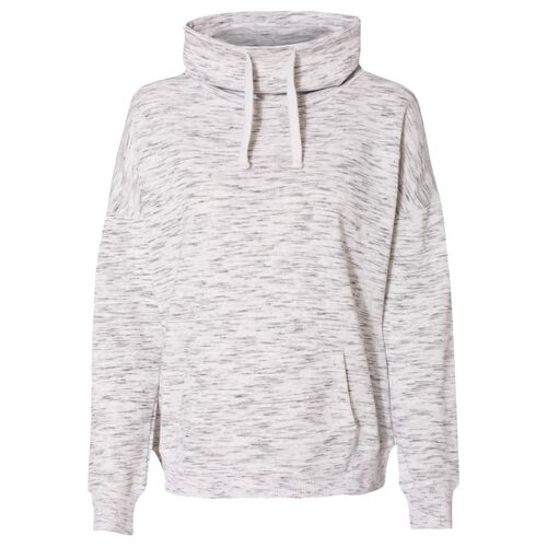 Women’s Mélange Fleece Cowl Neck Sweatshirt Thumbnail