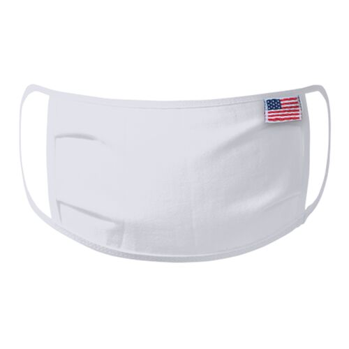 All American Cotton Knit Face Mask 5 pack (100 packs = 1 Case) Thumbnail