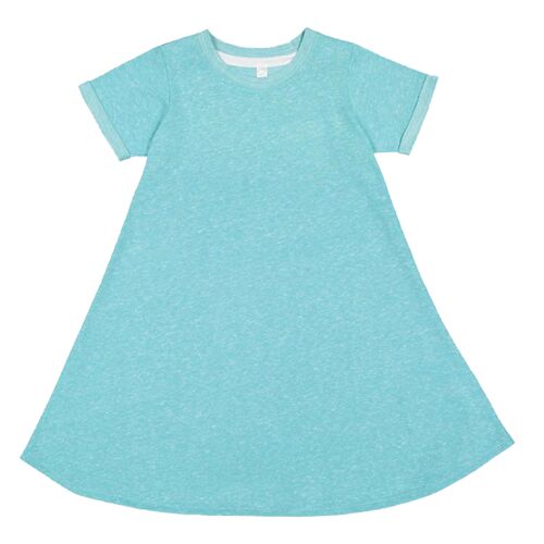 Harborside Mélange French Terry Girls' Twirl Dress Thumbnail