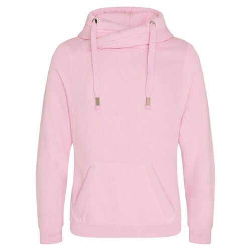 Cross Neck Hooded Sweatshirt Thumbnail