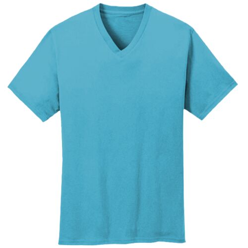 5.4 oz 100% Cotton V Neck T Shirt Thumbnail