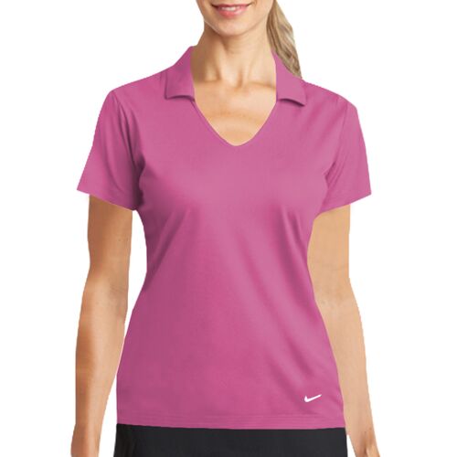 Nike Golf Ladies Dri FIT Vertical Mesh Polo Thumbnail