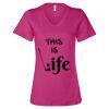 Women’s Relaxed Jersey V-Neck Tee Thumbnail